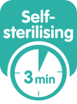 Self-sterilizing function | Easy Start Anti-Colic Bottle - MAM Baby Product